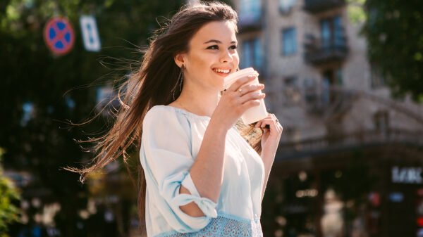 woman coffee