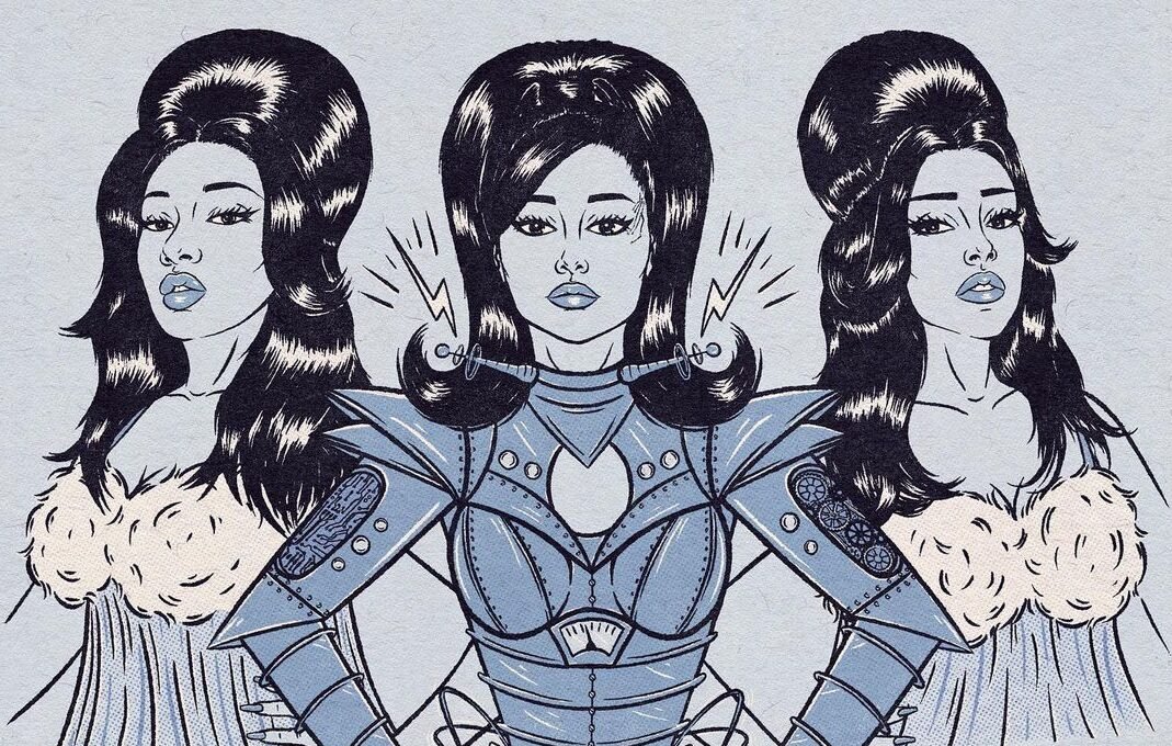 Capa de "34+35 (remix)", parceria entre Ariana Grande, Doja Cat e Megan Thee Stallion (Foto: Divulgação)