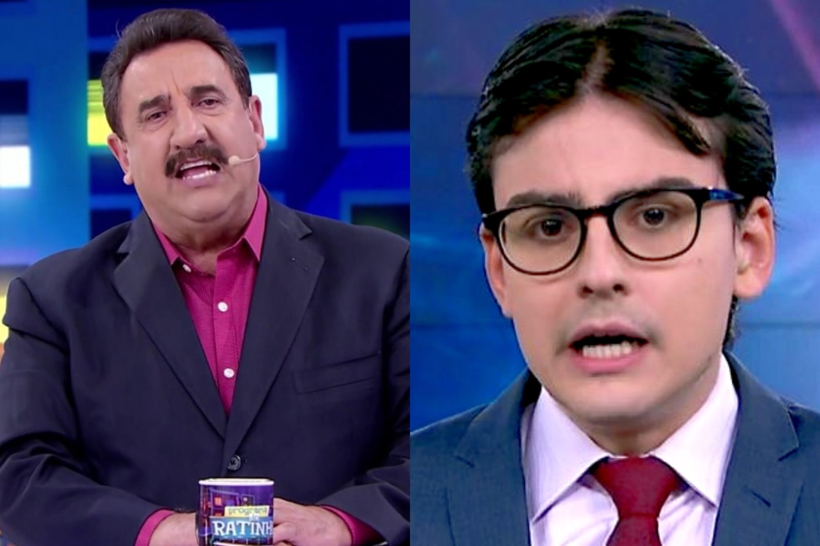 Ratinho diz que daria um "pé na bunda" de Dudu Camargo: "Só o Silvio gosta dele"