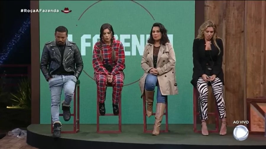Nego do Borel, Liziane, Solange e Erika estão na primeira roça