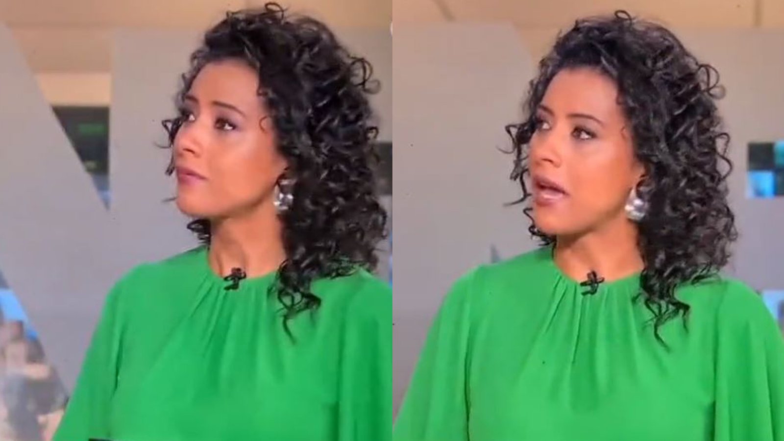 Aline Midlej Apresentadora da GloboNews chora ao vivo