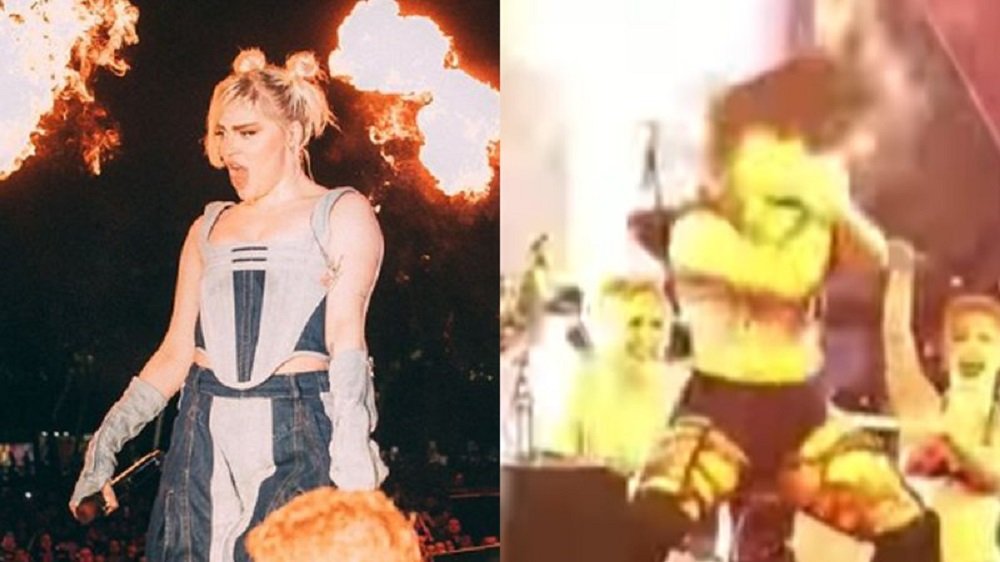 dançarina luisa sonza atingida por chamas show