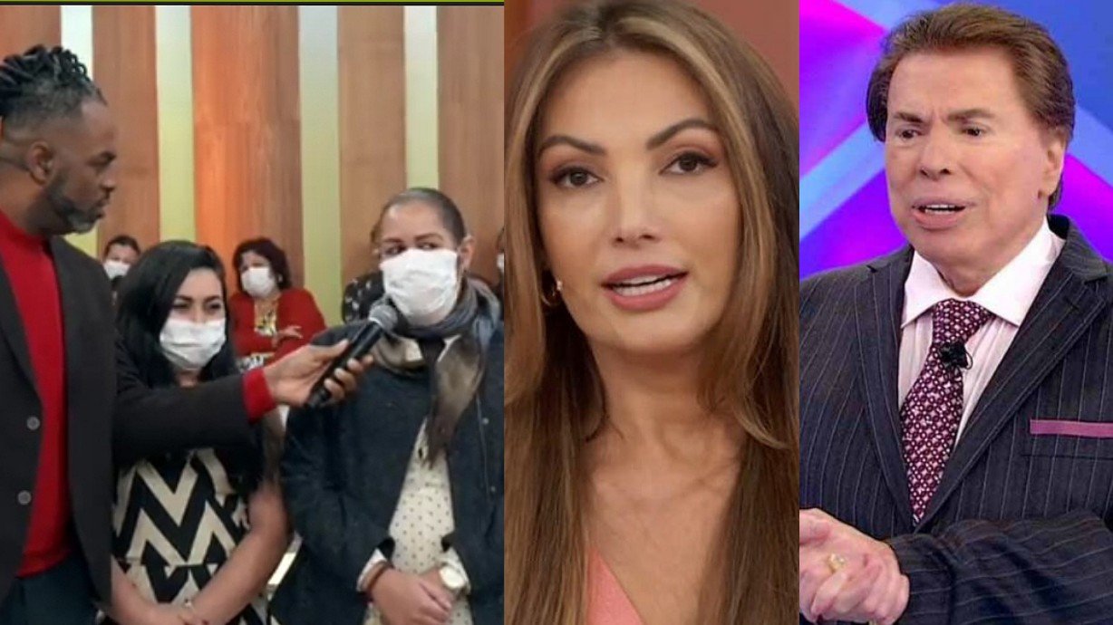 No 'Encontro', mulher tenta não citar SBT, mas Patrícia Poeta a interrompe e manda beijo para Silvio Santos; assista