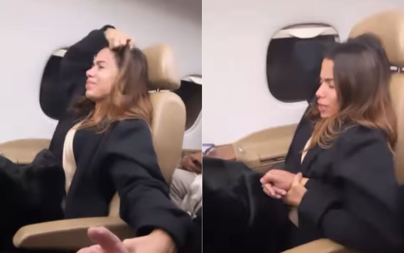 VÍDEO: Anitta vive momento desesperador durante voo em jatinho particular