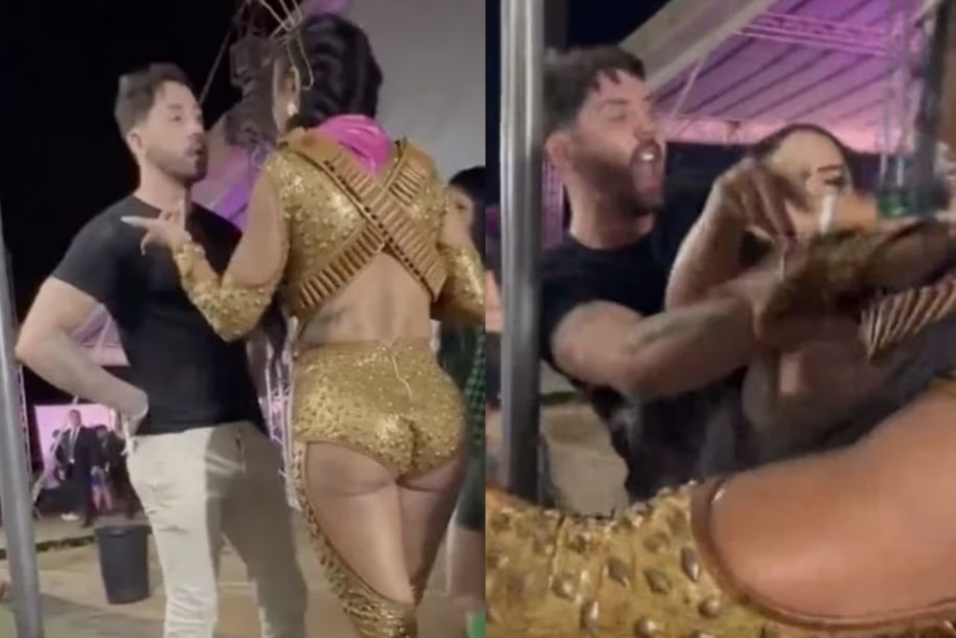 Vídeo: Dayanne Bezerra sai no tapa com Rico Melquiades, quebra dente e vai à polícia