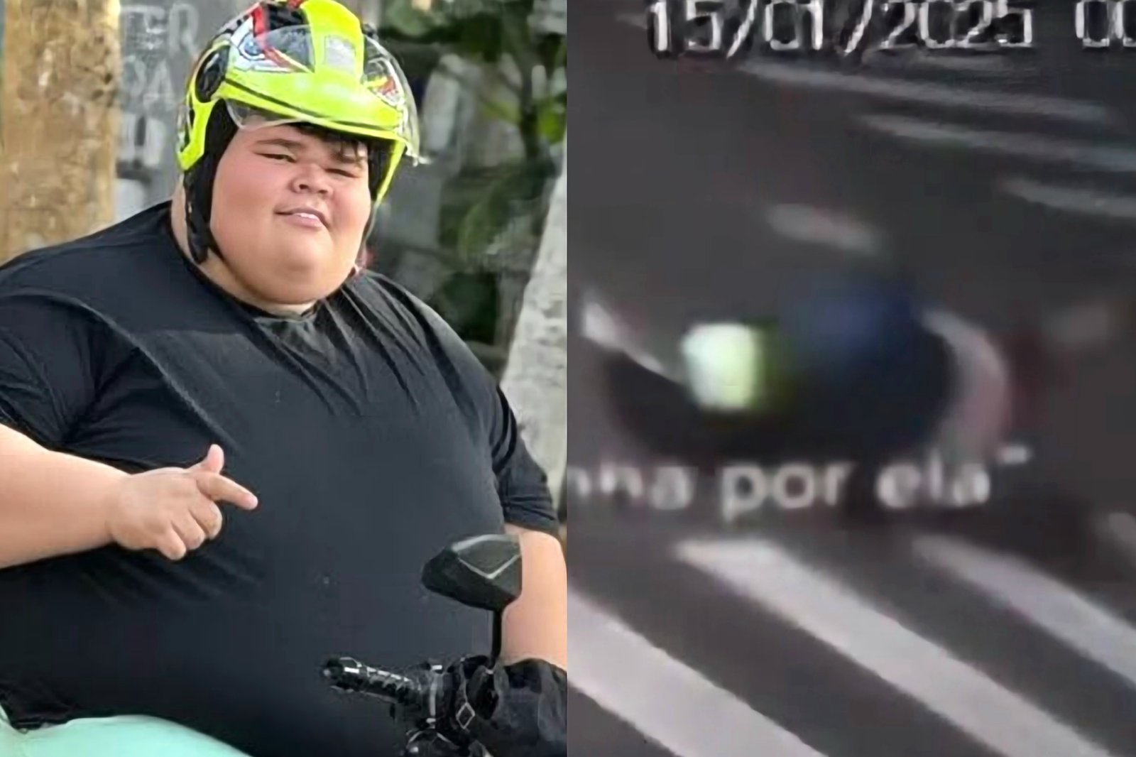 Influenciador Gordão da XJ sofre acidente e sai rolando em avenida; veja