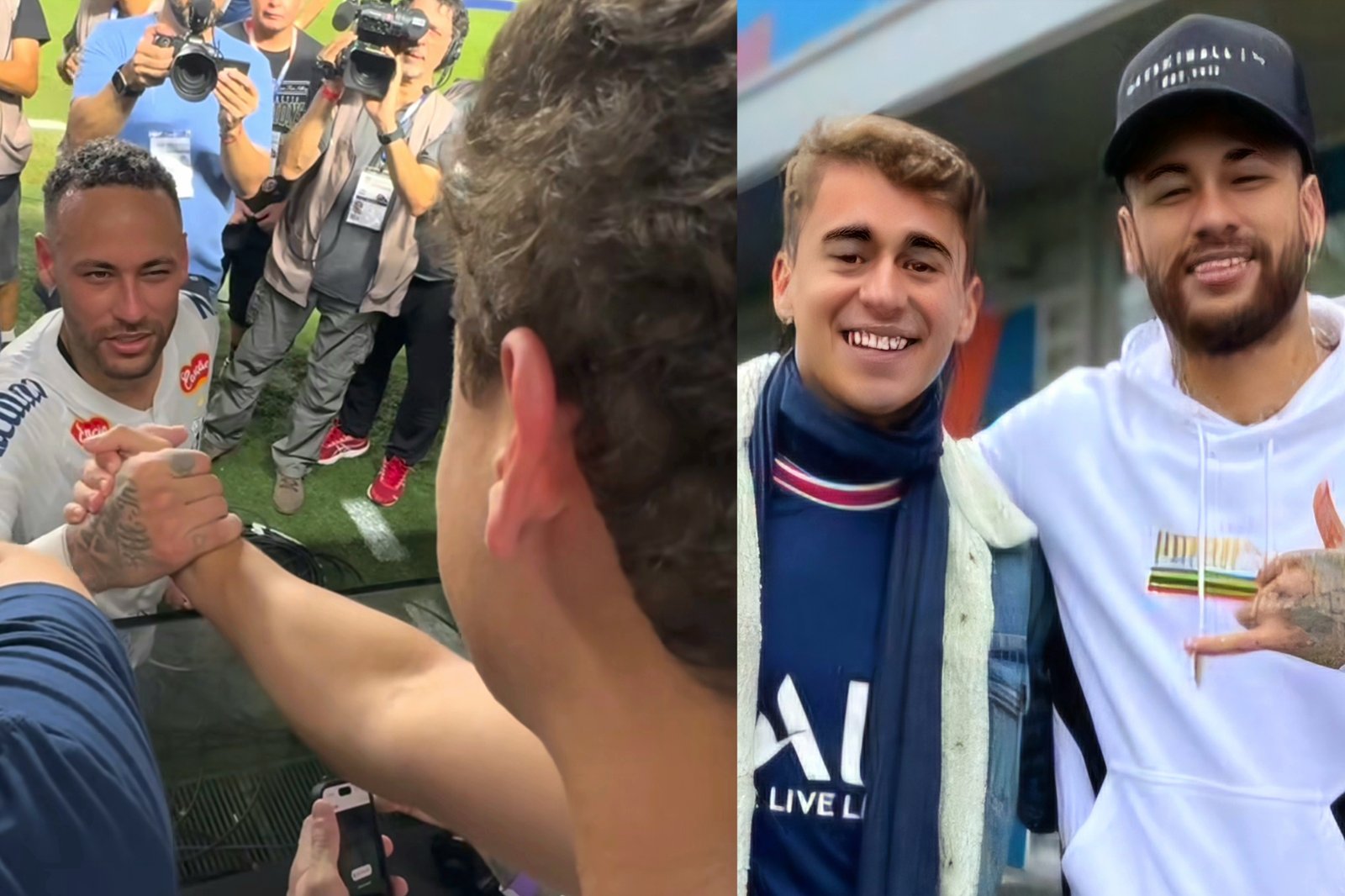 Sem marcar gols em volta ao Santos, Neymar comemora com Nikolas Ferreira: "Tamo junto"