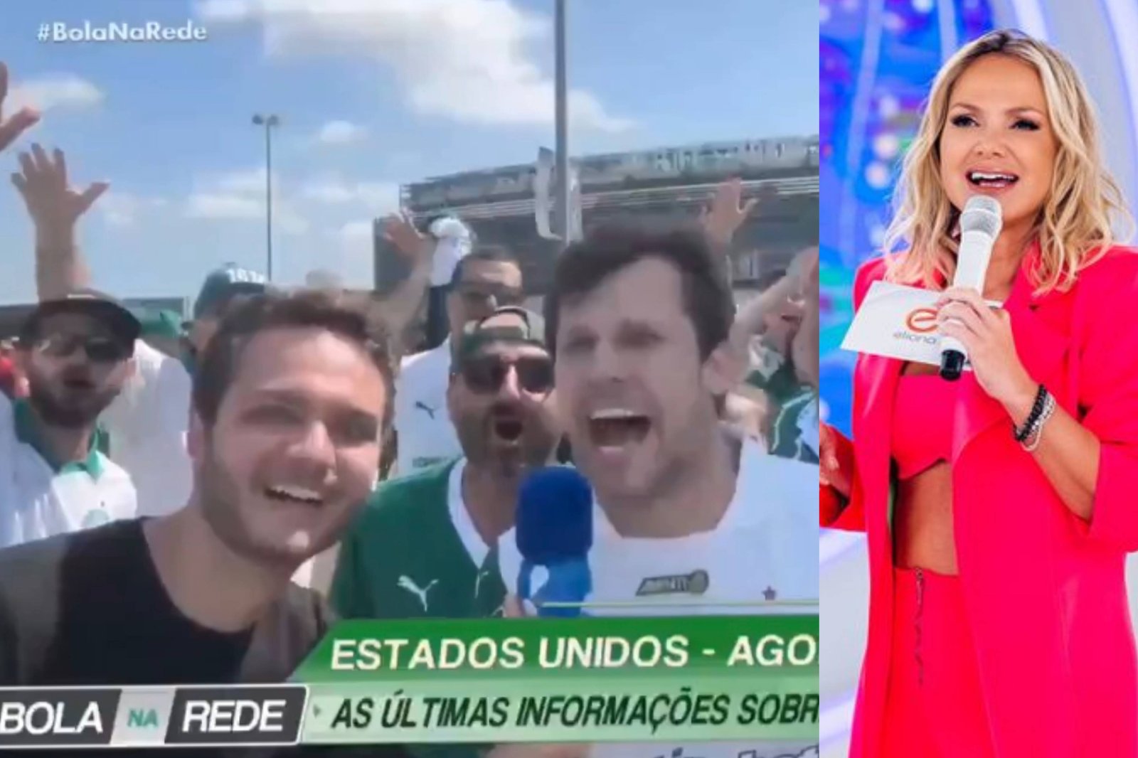 VÍDEO: Palmeirense faz apelo para Eliana durante transmissão na RedeTV!: "Volta pro SBT"