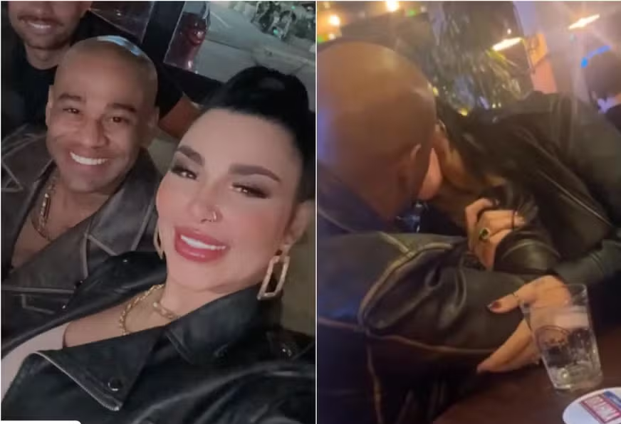 cezar black jenny miranda beijo jantar