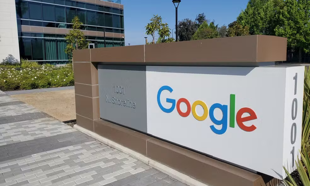 Logotipo do Google é visto em escritório da empresa em Mountain View, na Califórnia - Foto: Reprodução