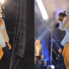Vídeo: drone atinge rosto de cantora durante show no Peru