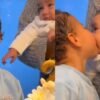 Bruna Biancardi celebra 2 meses da filha Mel com Neymar em festinha intimista