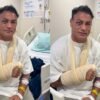 Popó Freitas recebe alta após cirurgia e tranquiliza fãs: "Tudo correu bem"