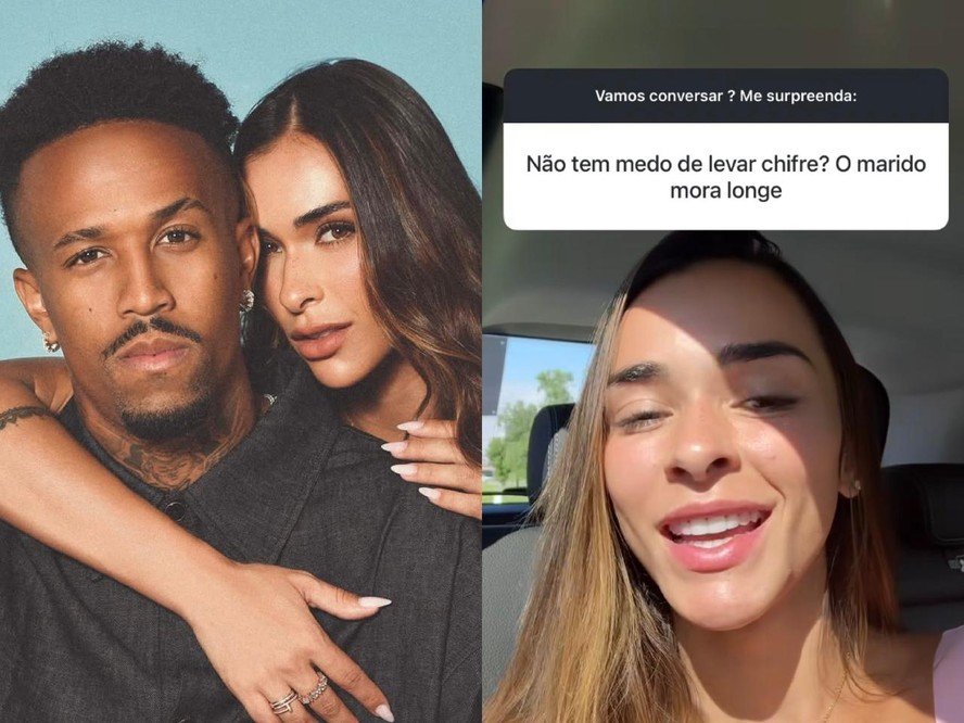 Tainá Castro comenta sobre possível traição de Éder Militão