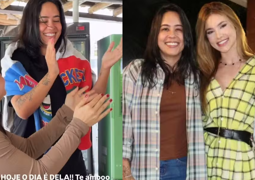 Irmã de Zé Felipe comemora aniversário ao lado da ex-cunhada, Virginia Fonseca
