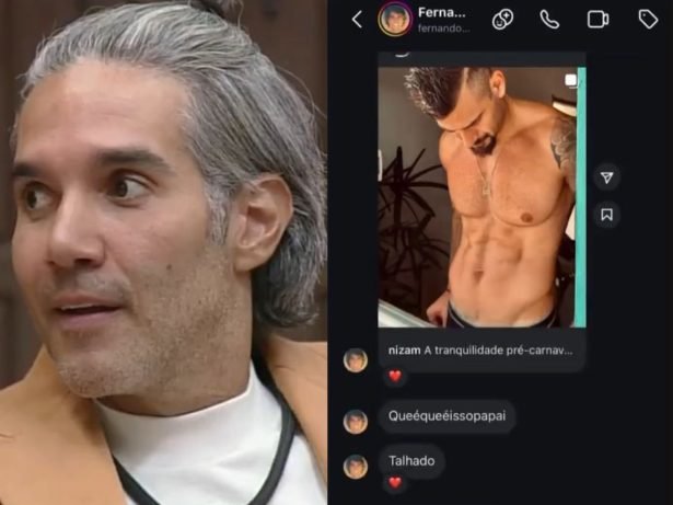 A Fazenda 17: Equipe expõe mensagens de Fernando para Nizam no Instagram; foguinho, cantadas e convites