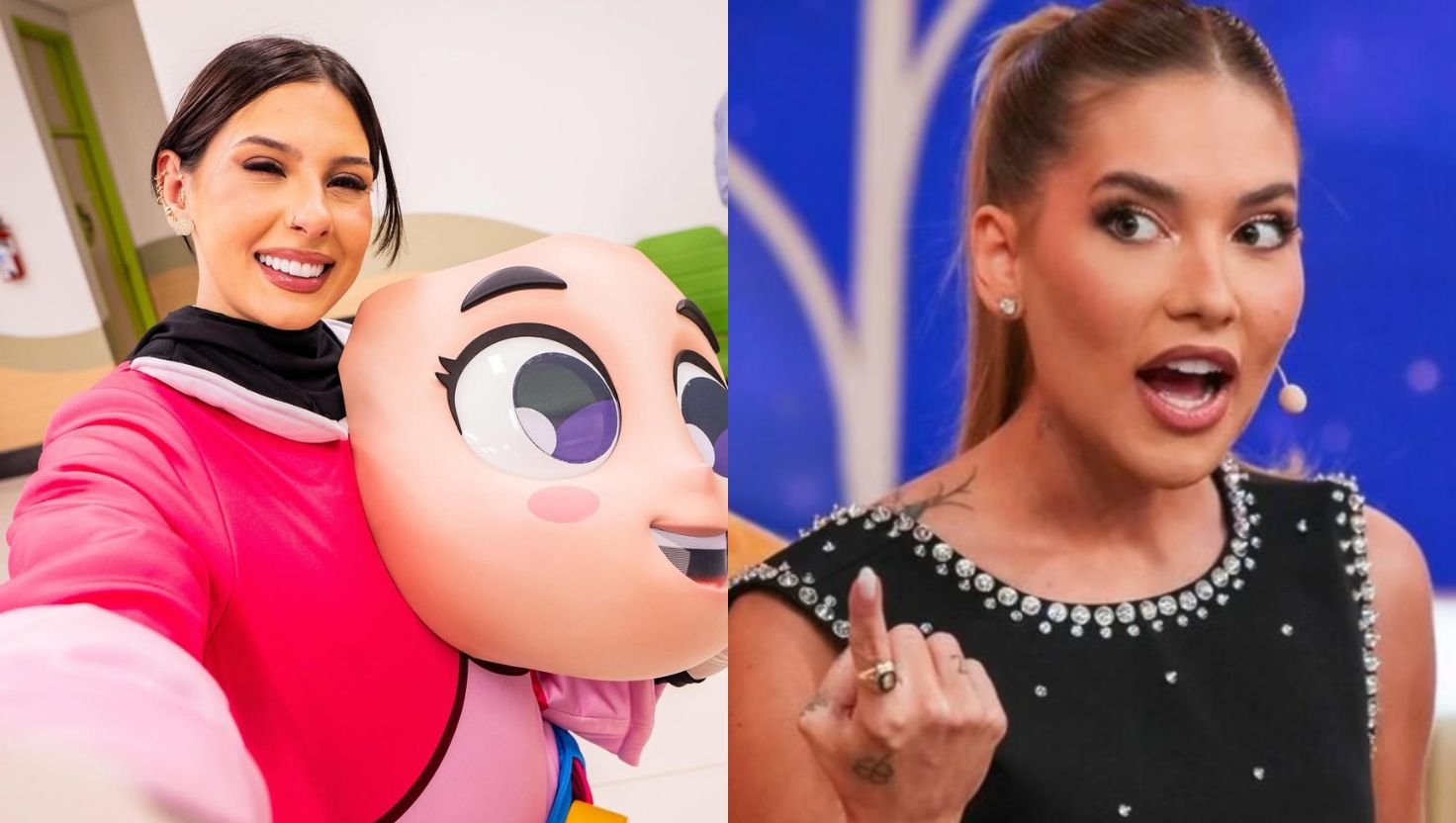 Colegas de emissora? Virginia e Ana Castela se encontram no SBT
