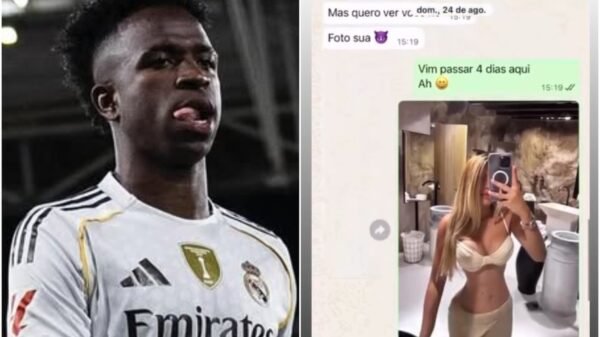Modelo expõe conversas picantes com Vini Jr. após jogador pedir desculpas para Virgínia; veja prints