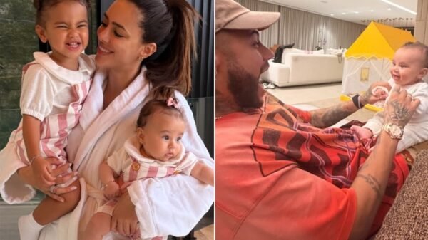 Bruna Biancardi compartilha fim de semana em família com Neymar, as filhas e amigos: "Aqui ninguém se salva"