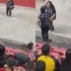 Torcedora flagra traição do marido na arquibancada da Ilha do Retiro e deixa estádio com a amante dele