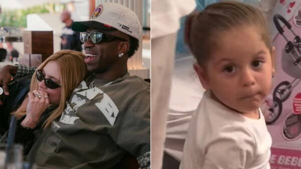 Saiba quanto custa o carrinho de boneca que Vini Jr deu para Maria Flor