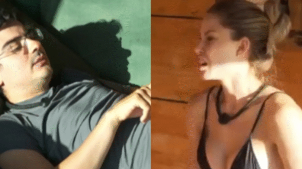 A Fazenda 17: Toninho sugere mão boba de Saory em Dudu: 'Cueca amarela'; veja vídeo