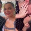 Maraisa e Fernando Mocó reatam romance e trocam beijo apaixonado em festa de aniversário
