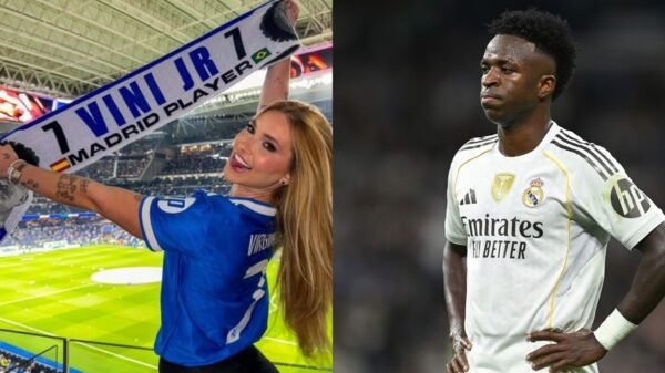 Vini Jr. perde pênalti, mas chama Virginia Fonseca de “pé quente” após goleada do Real Madrid