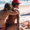 Isabella Arantes curte dia de praia com Gabriel Medina e chama atenção nas redes sociais