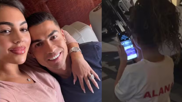 Filha de Cristiano Ronaldo e Georgina Rodríguez encanta ao cantar clássico de Céline Dion