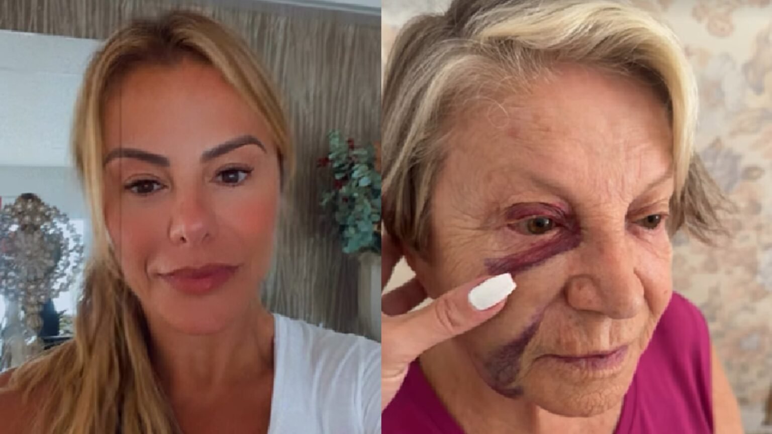 Poliana Rocha atualiza estado de saúde da mãe após queda grave