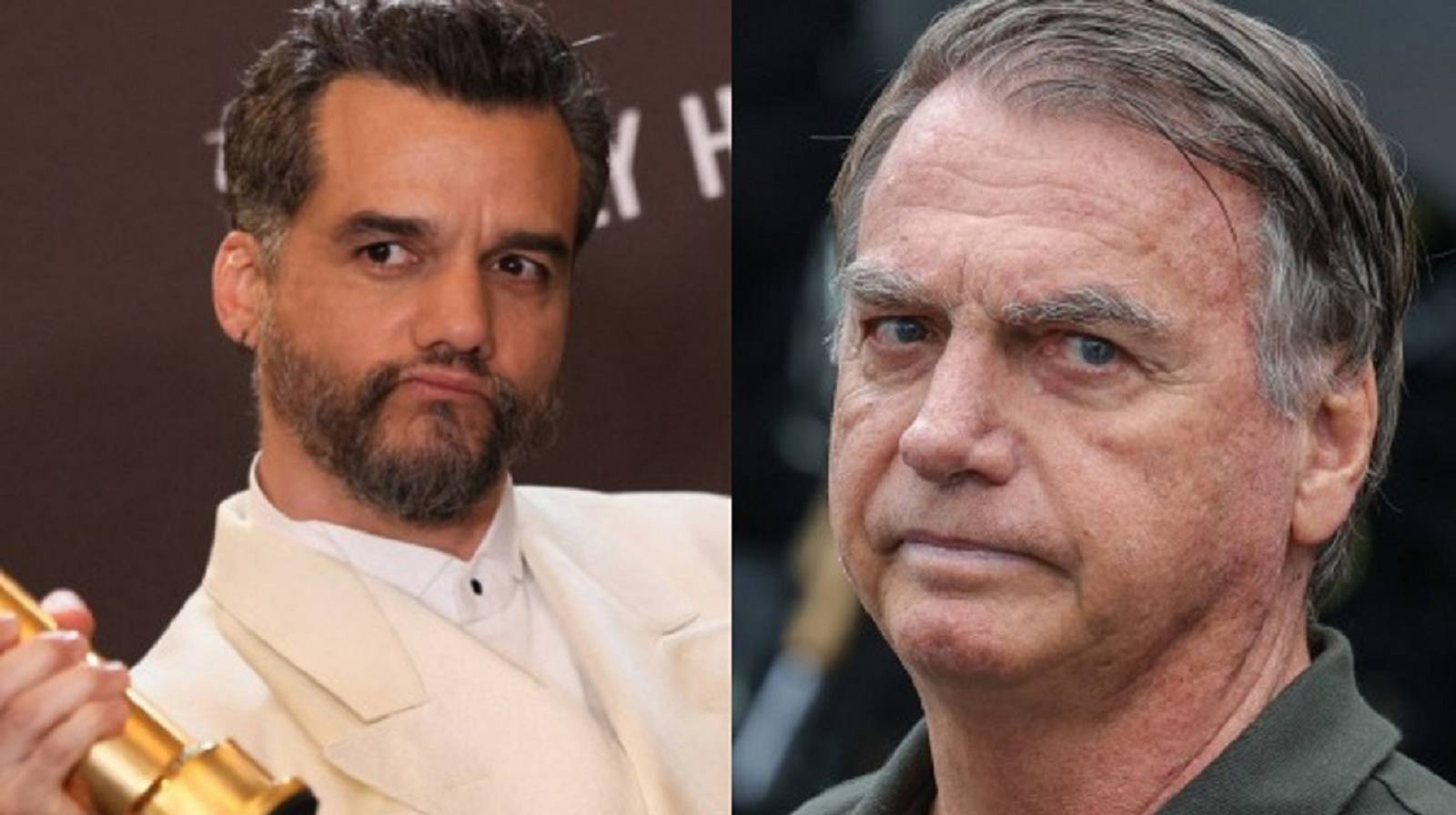 Wagner Moura/ Bolsonaro - Foto: Getty - Reprodução