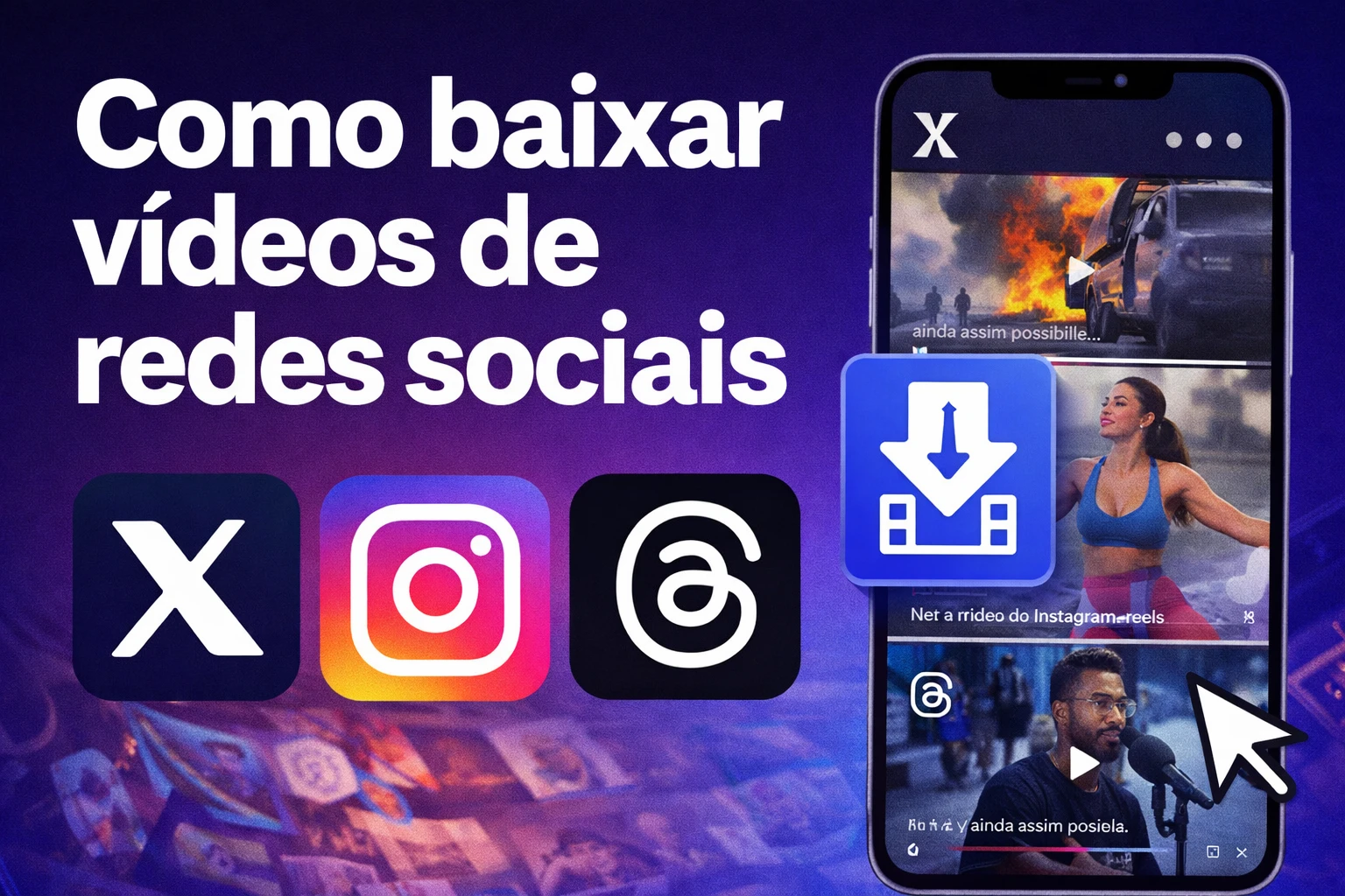 Como baixar vídeos de redes sociais (X, Instagram e Threads): guia rápido