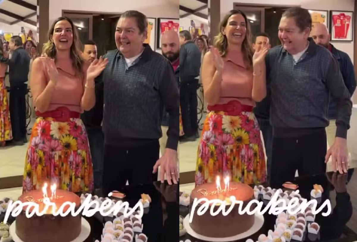 faustao aniversario esposa