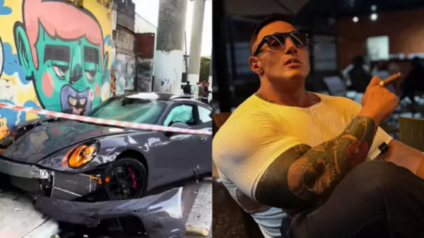 Influenciador Fábio Giga perde controle de Porsche e atinge motociclistas em SP 3 influencer fabio giga