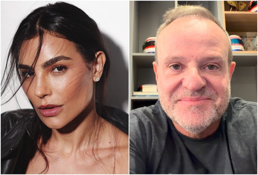 Rubens Barrichello e Cíntia Chagas terminam namoro menos de um mês após assumirem relacionamento