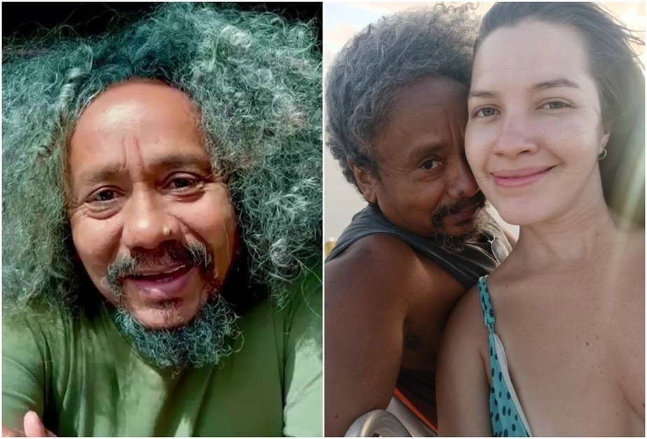 Chico César se declara para namorada 31 anos mais jovem em aniversário: “Meu amor”