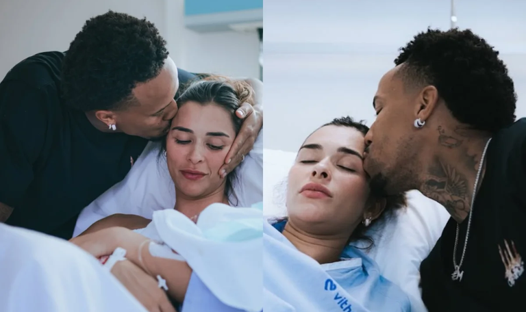 Nasce Gabriel, primeiro filho de Éder Militão e Tainá Castro: “Muito amado”