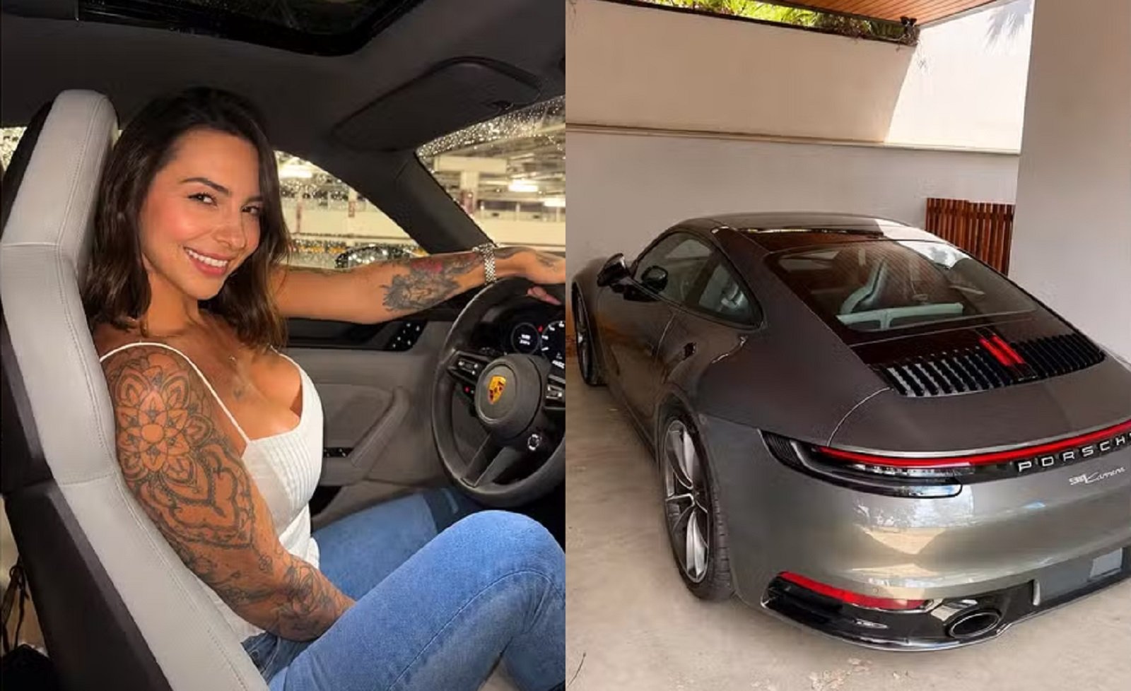 Influenciadora esquece marmitas com ovos em Porsche de R$ 1 milhão e relata prejuízo de R$ 8 mil