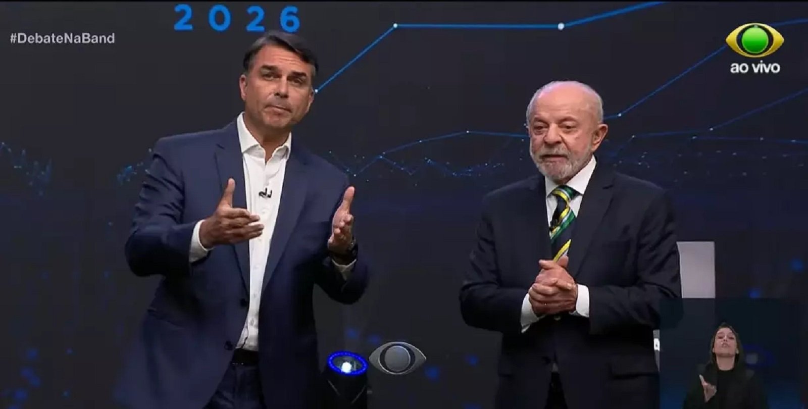 Debate entre Lula e Flávio faz Band superar Globo na audiência, apontam dados preliminares