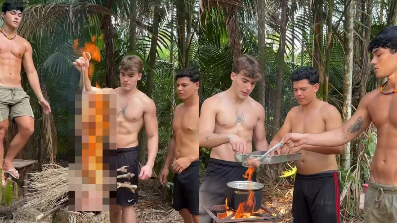 Influenciadores geram revolta nas redes após matarem gambá e prepararem receita com o animal