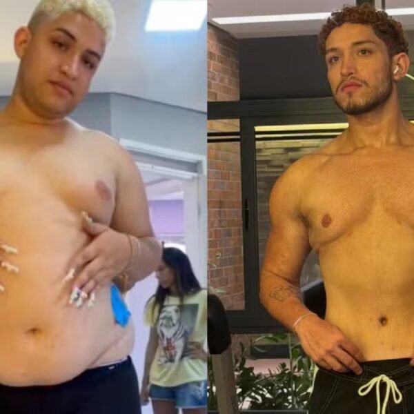 Influenciador elimina 57 kg em dois anos e surpreende famosas com transformação: “Tá tão gato!”